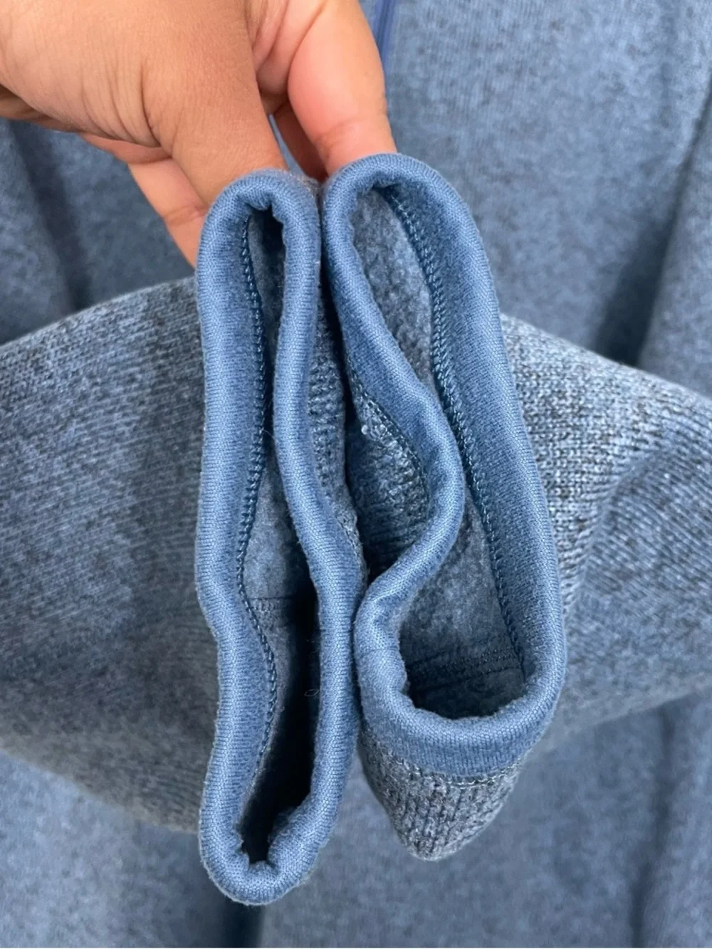 Patagonia Men’s Better Sweater 1/4 Half Zip Pullover Aquatic Blue Sz 3XL - Picture 4 of 10